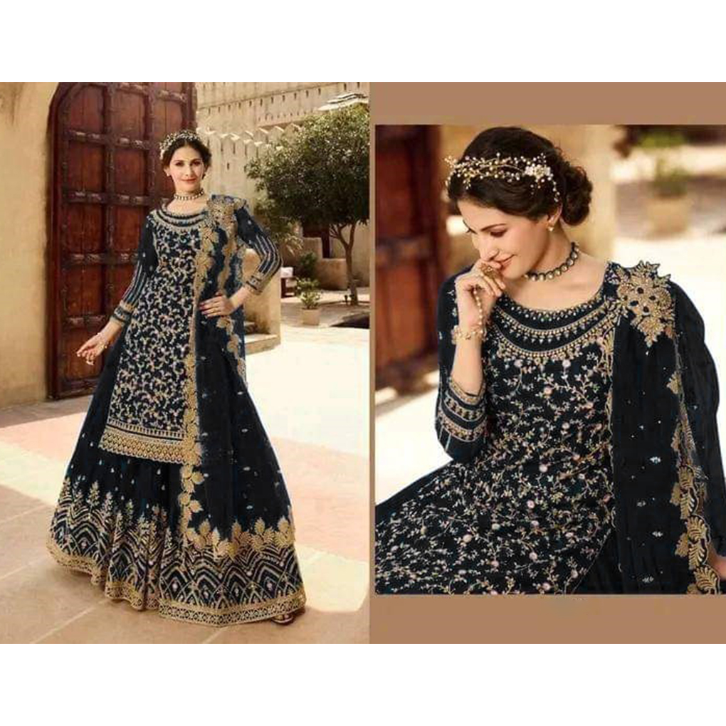 Special Designed Semi Stitched Party Dress With Inner