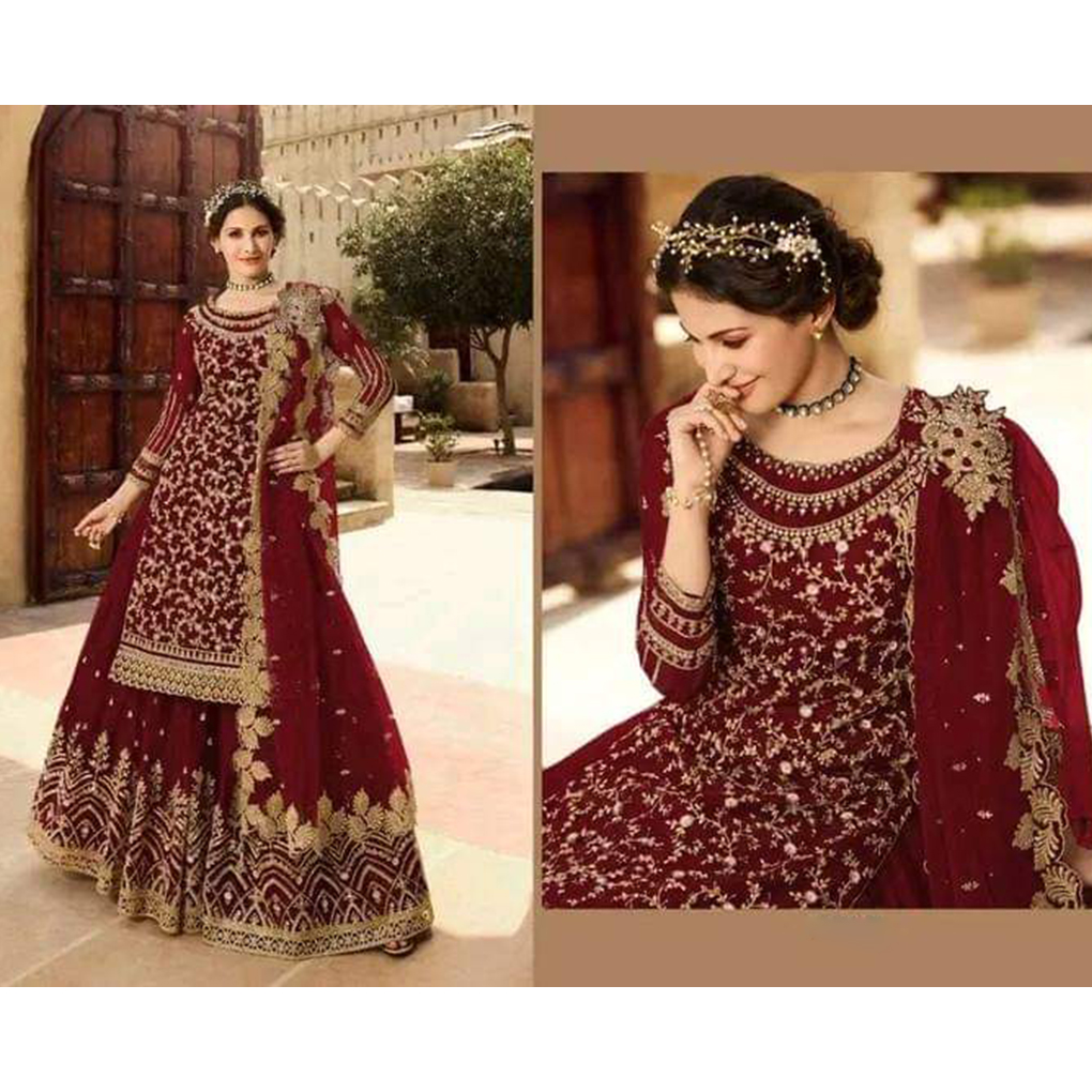 Special Designed Semi Stitched Party Dress With Inner