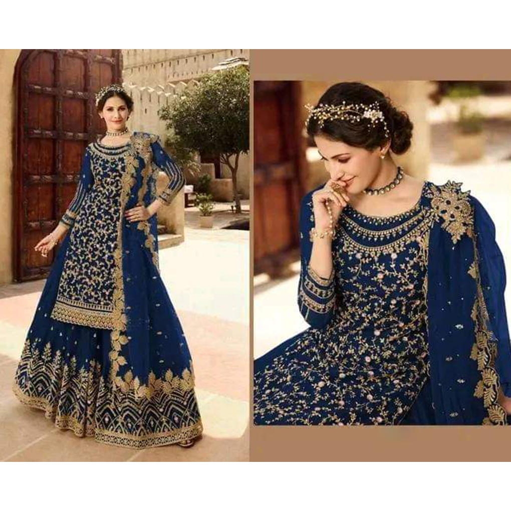 Special Designed Semi Stitched Party Dress With Inner