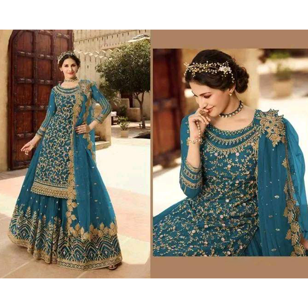 Special Designed Semi Stitched Party Dress With Inner
